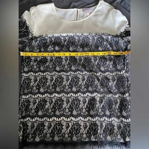 Laundry by Shelli Segal Lace Detail Blouse size 14 - Picture 6 of 8